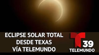 Telemundo 39 transmitió el paso del eclipse solar total desde Dallas, Texas (08/04/2024)