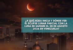¿A qué hora inicia y dónde ver el eclipse lunar parcial con la Luna de Sangre este 27 y 28 de agosto en Venezuela?