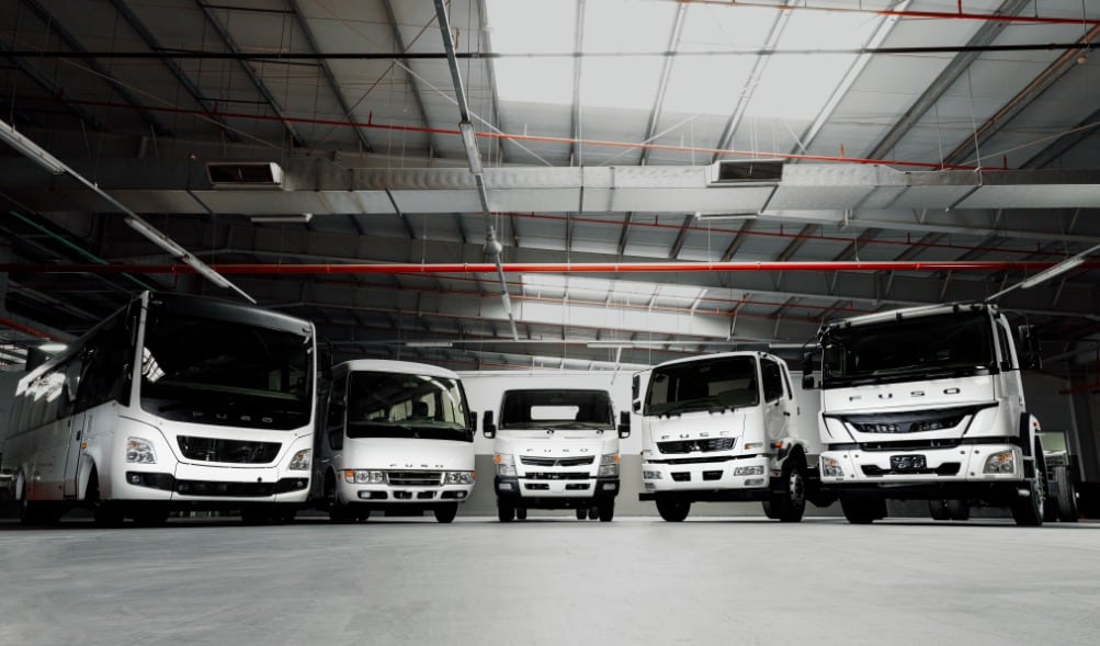 La marca prevé actualizar su línea de camiones desde el segundo trimestre y lanzar un nuevo bus en la segunda mitad del año. Foto: Fuso