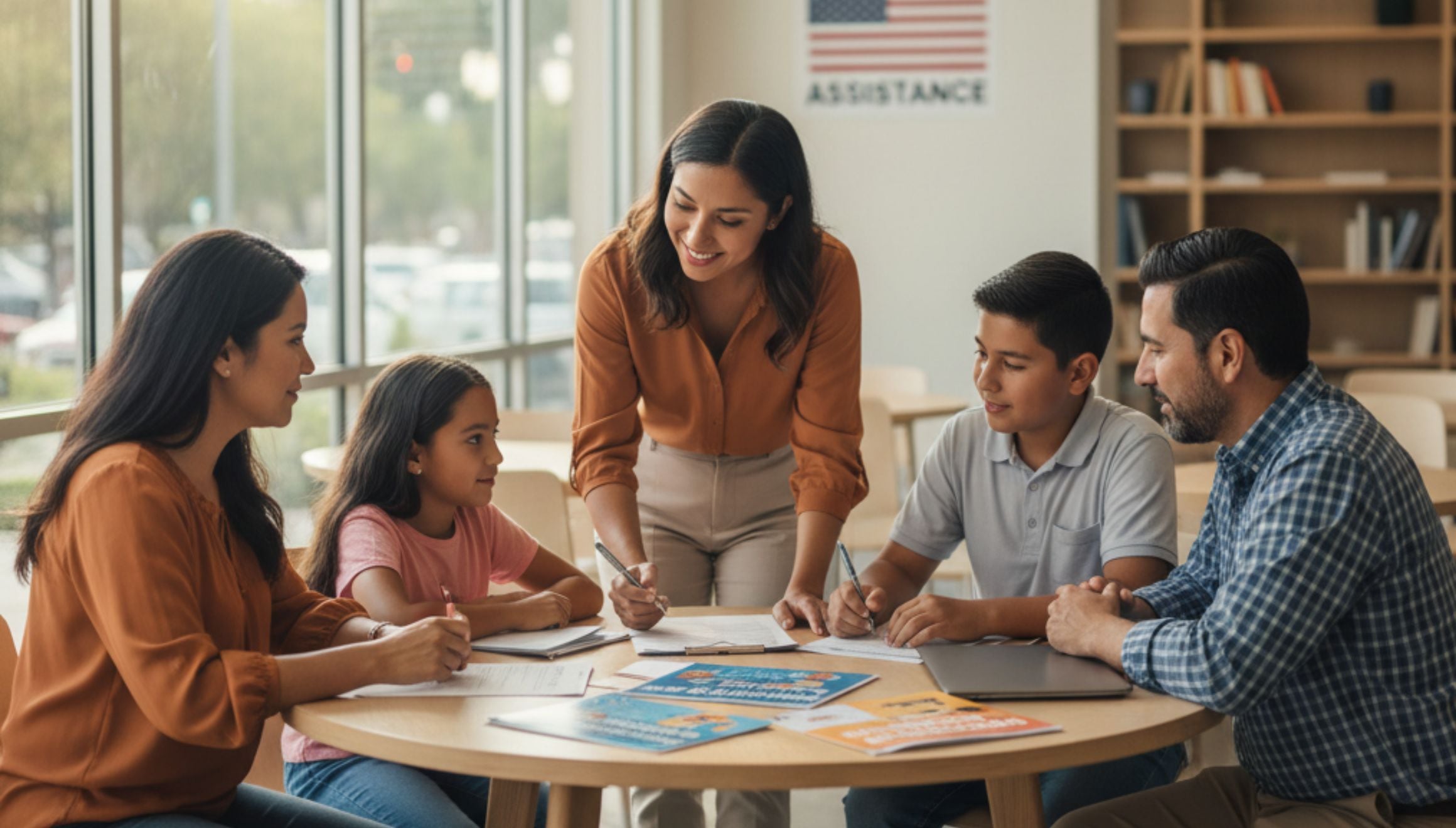 Los latinos en Estados Unidos a veces no tienen el conocimiento de que pueden aplicar a programas de ayuda (Foto: Imagen creada por El Comercio MAG usando la IA de Perplexity)