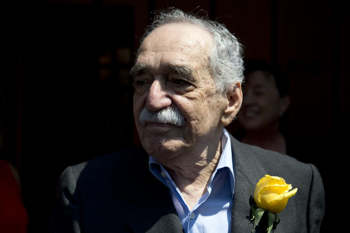 Nobel Literature prize-winning writer and journalist, Colombian Gabriel Garcia Marquez, (Photo by YURI CORTEZ / AFP)