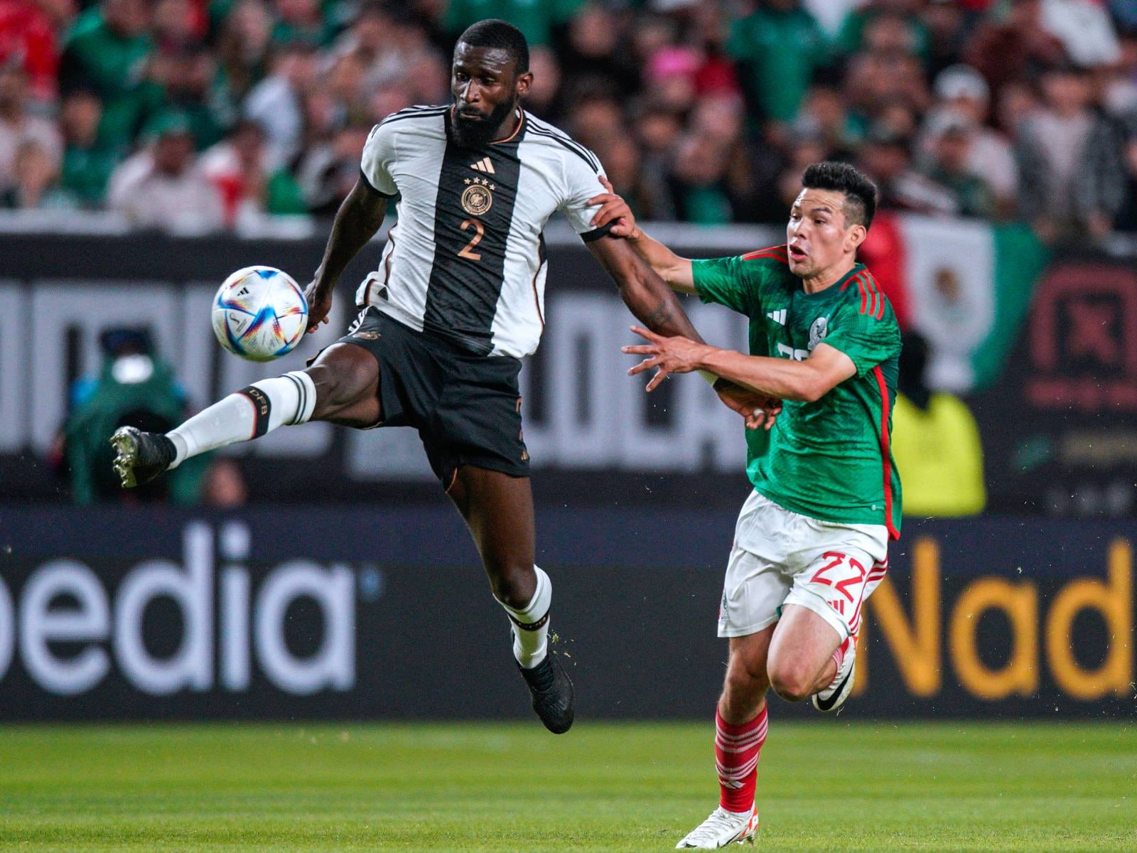 México y Alemania no decepcionaron a sus seguidores y ofrecieron un buen partido en los Estados Unidos. (Foto: AFP)