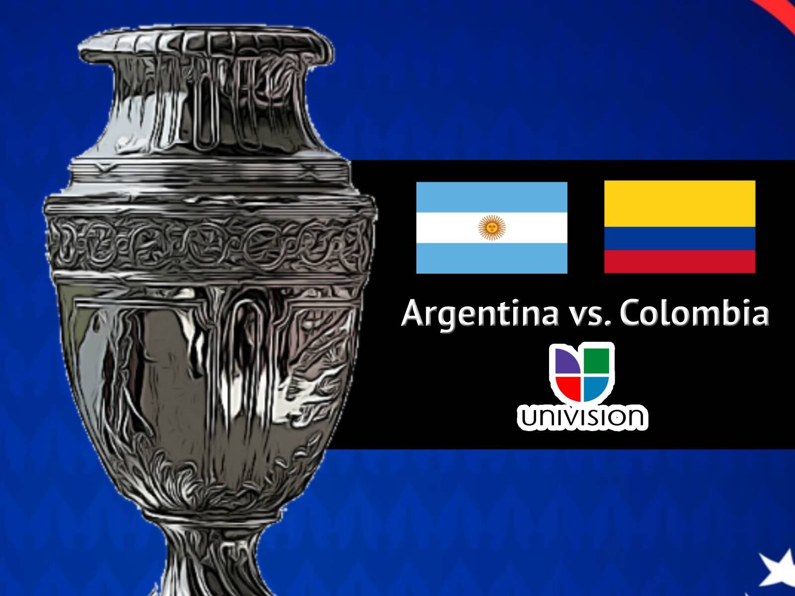 Univision transmitirá el partido entre Argentina - Colombia por la final de la Copa América 2024 este 14 de julio (Foto: Composición Mix)