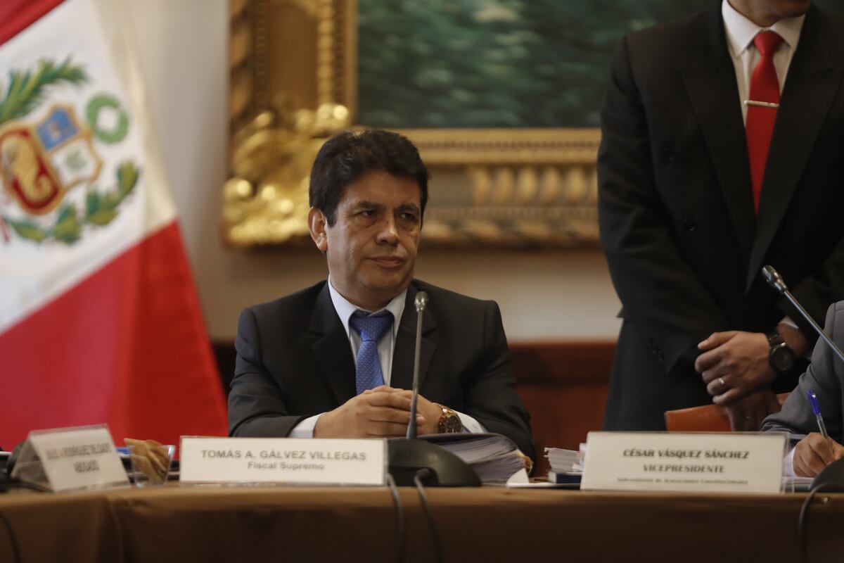 Gálvez fue destituido en 2021 por la JNJ por su presunta vinculación con los "Cuellos Blancos del Puerto". El TC en abril del 2025 dejó sin efecto su destitución y ordenó su reincorporación inmediata. Foto: difusión / GEC