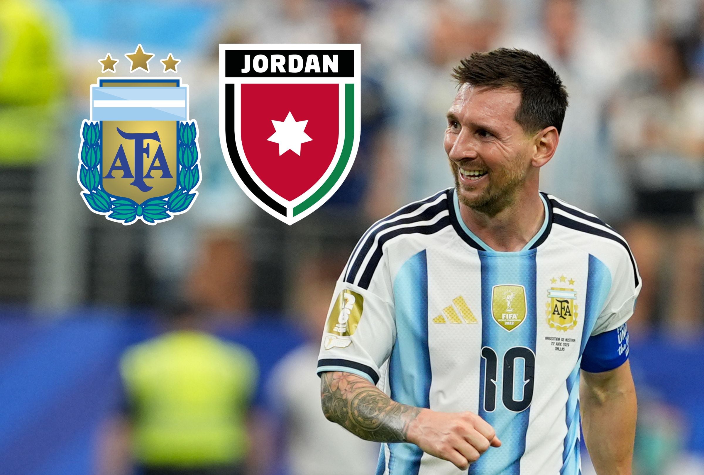 Revisa esta nota para que sepas en qué canales de TV se puede ver el Argentina vs. Jordania por la Copa Mundial 2026. (Foto: PABLO ELIAS / NURPHOTO / NURPHOTO / AFP y Composición Canva - Mag)