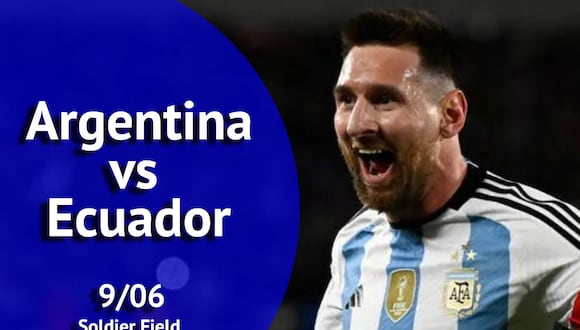 Argentina vs. Ecuador se juega este domingo 9 de junio a las 18:00 horas (Ecuador) y 20:00 horas (Argentina) en el Soldier Field de Chicago (Foto: Composición Mix)