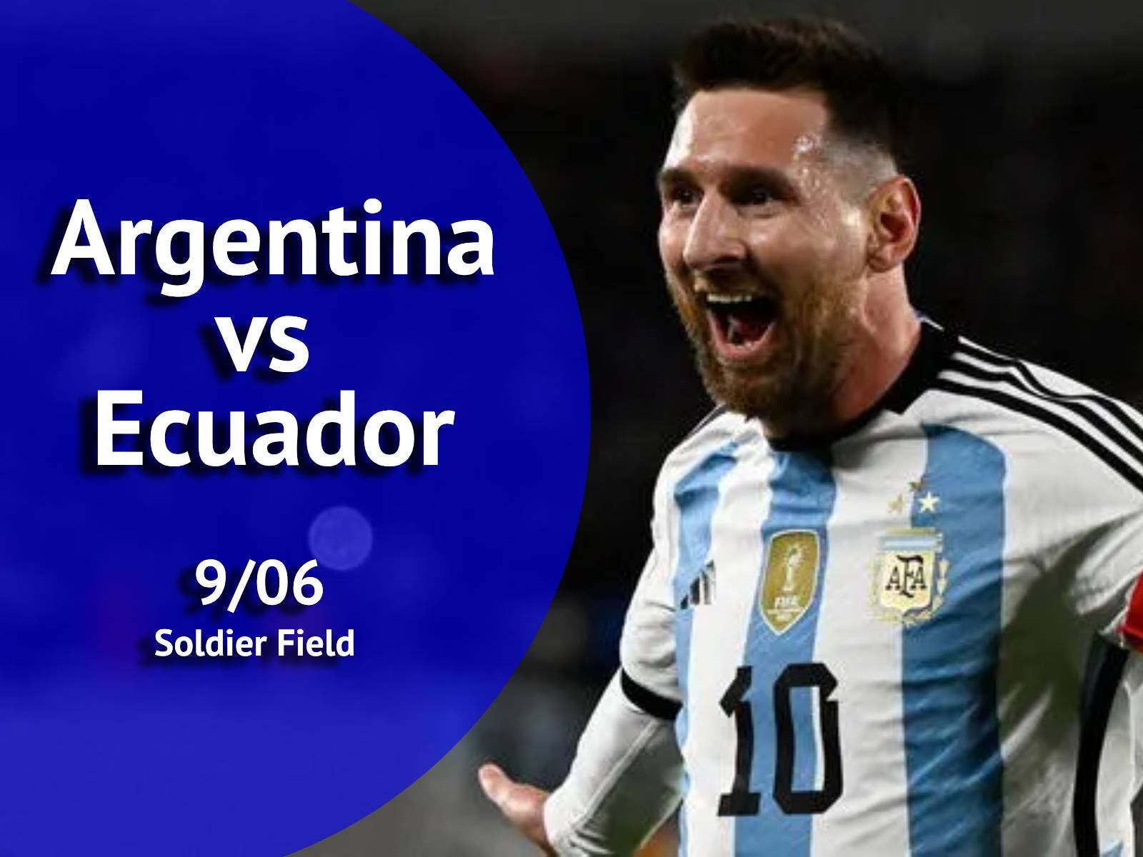 Argentina vs. Ecuador se juega este domingo 9 de junio a las 18:00 horas (Ecuador) y 20:00 horas (Argentina) en el Soldier Field de Chicago (Foto: Composición Mix)