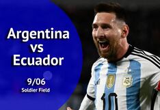 ¿A qué hora se jugó el amistoso Argentina vs. Ecuador?