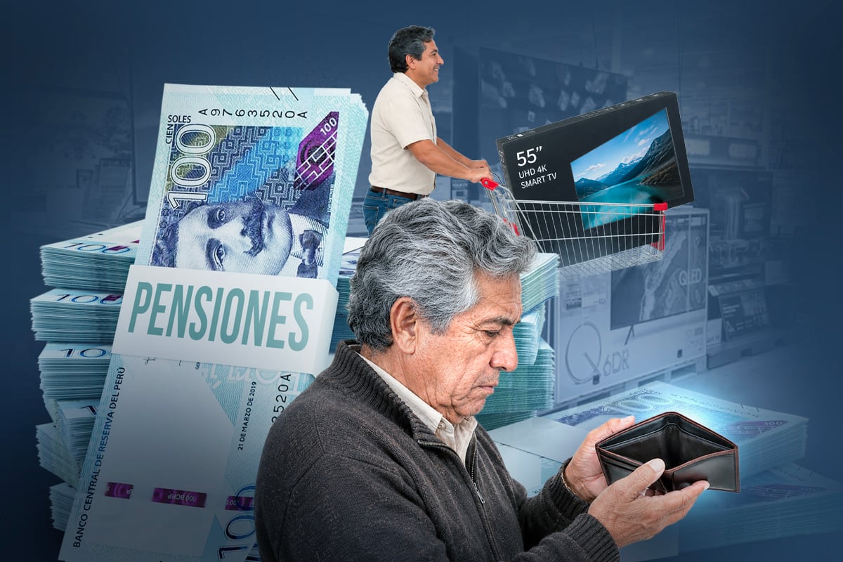 Siete de cada 10 afiliados de AFP disponen de su fondo cada vez que el Congreso dispone un nuevo retiro. Composición: Joel Vilcapoma (Diario Gestión)