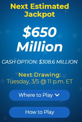 El sorteo del jackpot subió hasta los 650 millones de dólares (Foto: Megamillions)