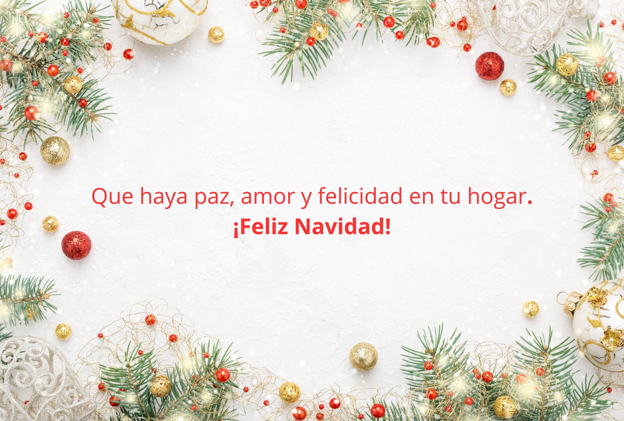 Que haya paz, amor y felicidad en tu hogar. ¡Feliz Navidad! (Foto: Composición Gestión Mix)