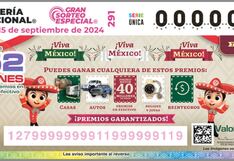 ¿Cuánto costó el boleto del Gran Sorteo Especial 291 de la Lotería Nacional del 15 de septiembre en México?
