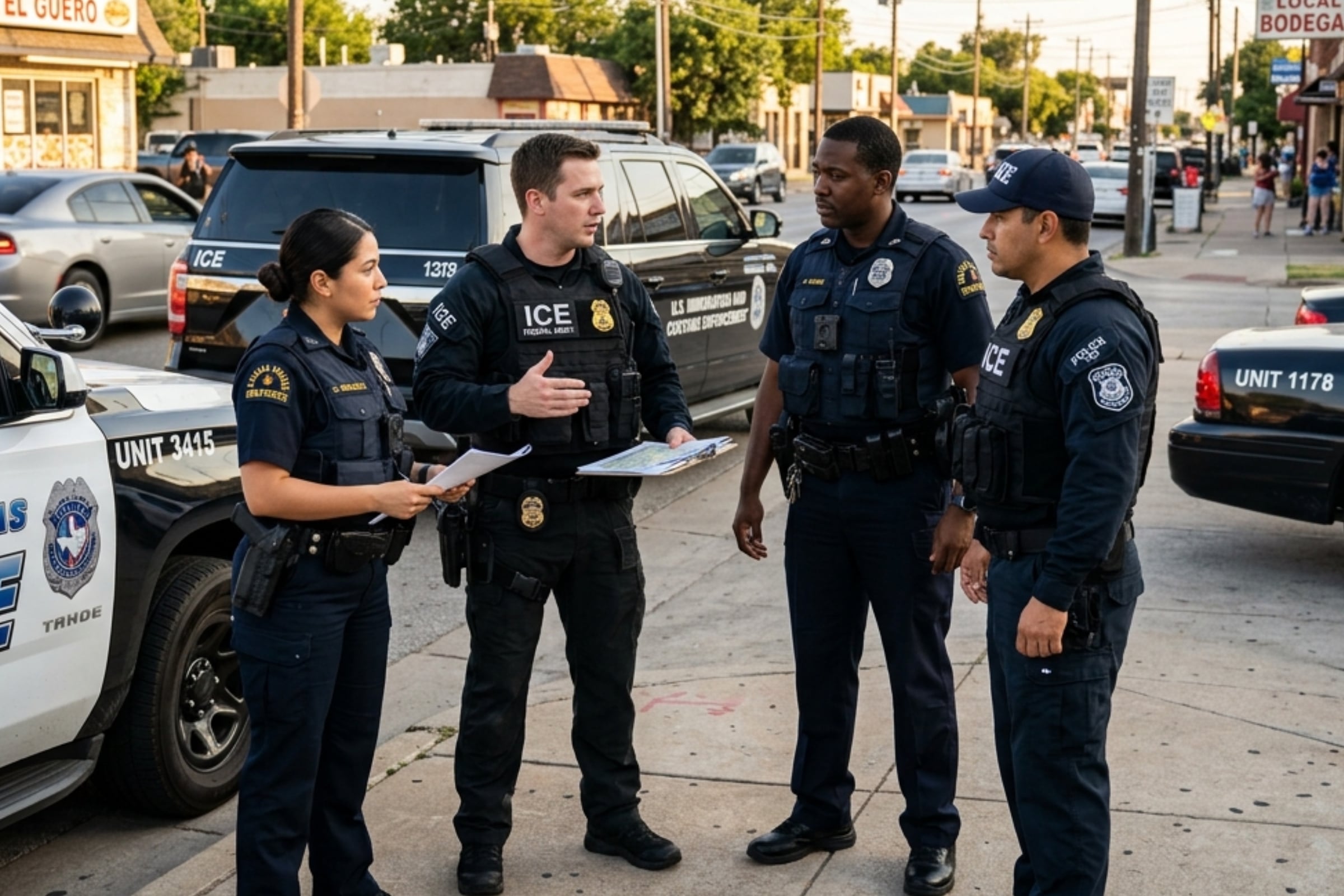Los agentes policiales de Dallas podrán intervenir a cualquier extranjero con el propósito de conocer su estatus migratorio. (Crédito: Imagen creada por El Comercio MAG usando Gemini)