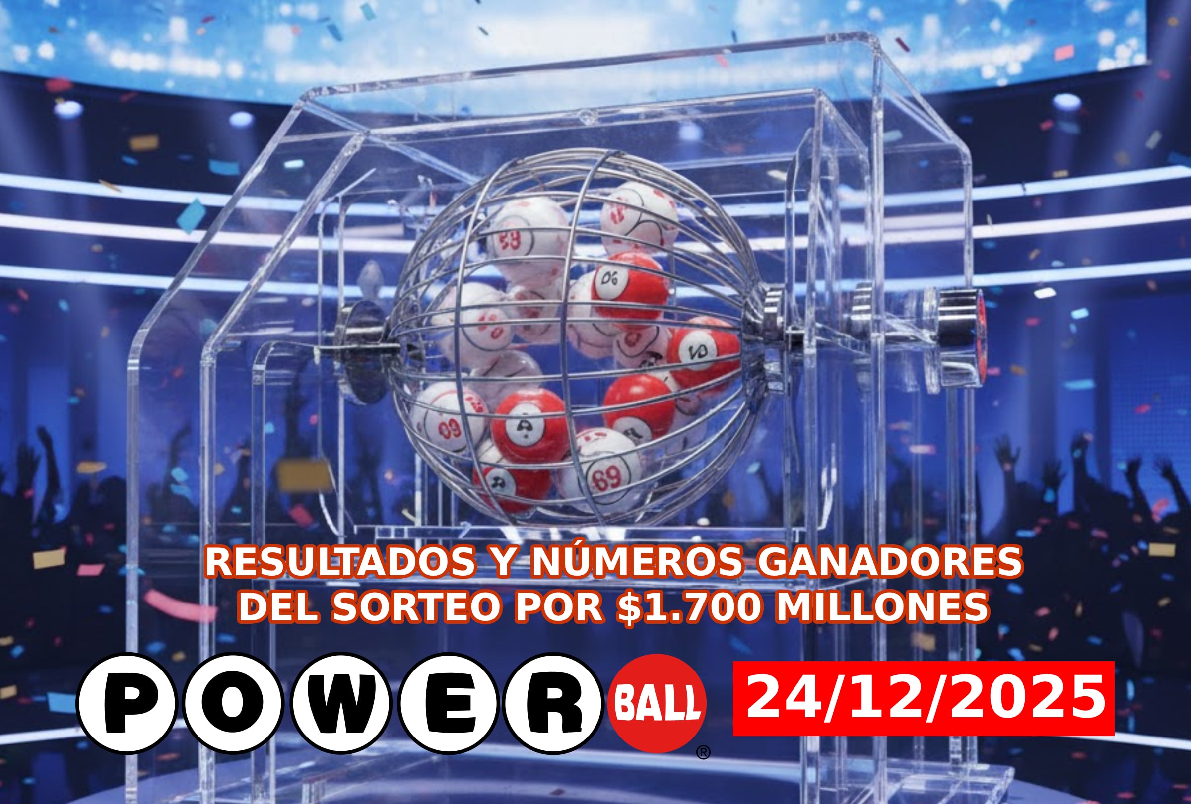 MIAMI, FLORIDA (ESTADOS UNIDOS), 24/12/2025.- ¿Quién ganó el Powerball del miércoles 24 de diciembre? Resultados y números ganadores en vivo y en directo desde Florida. FOTO DE GEMINI AI