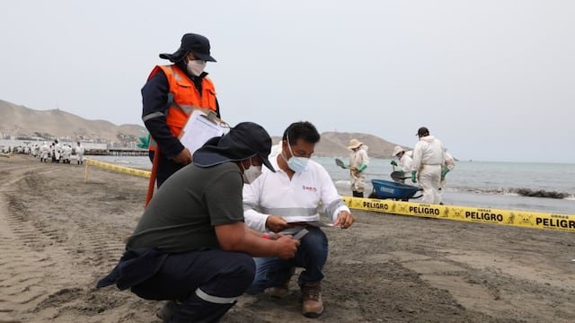 Derrame de petróleo: Sunafil abrió 20 órdenes de inspección sobre situación de trabajadores de limpieza