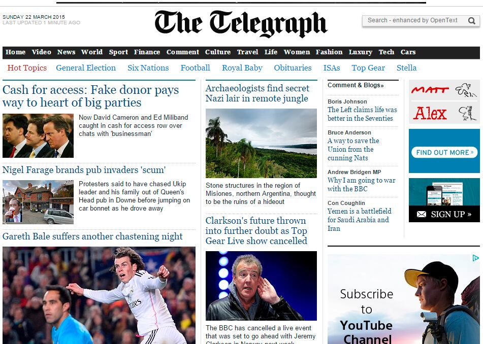 The Telegraph de Inglaterra