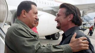 Sean Penn apoya la campaña presidencial de Chávez en Venezuela