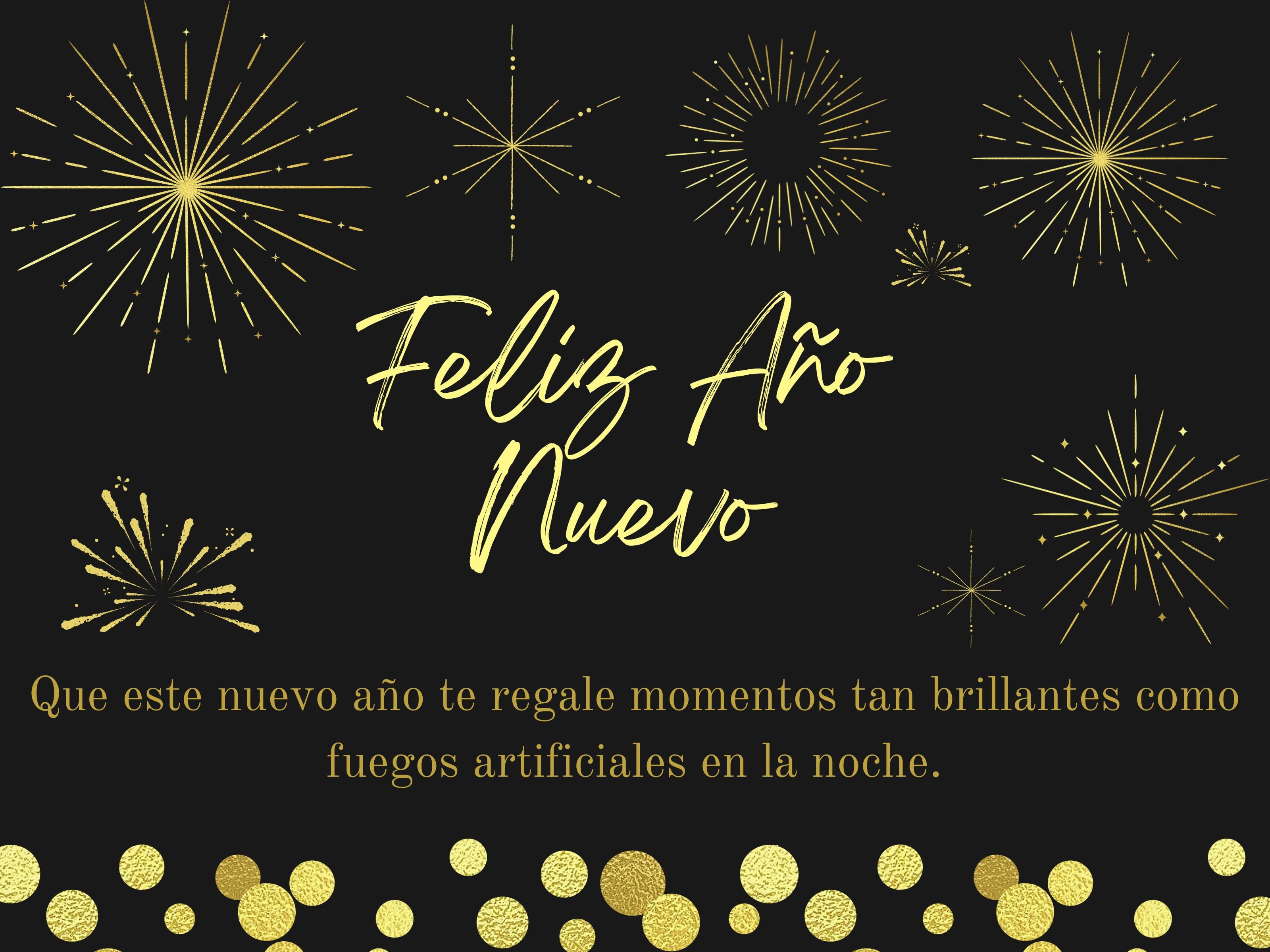 "Que este nuevo año te regale momentos tan brillantes como fuegos artificiales en la noche" es una de las frases que puedes usar para saludar por el Año Nuevo. (Foto: Gestión)