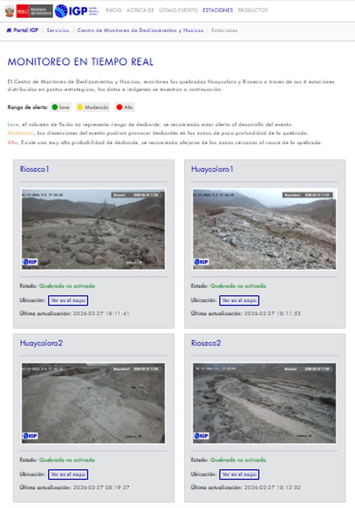 A través del Instituto Geofísico del Perú también puedes detectar puntos críticos en el país (Foto: IGP)