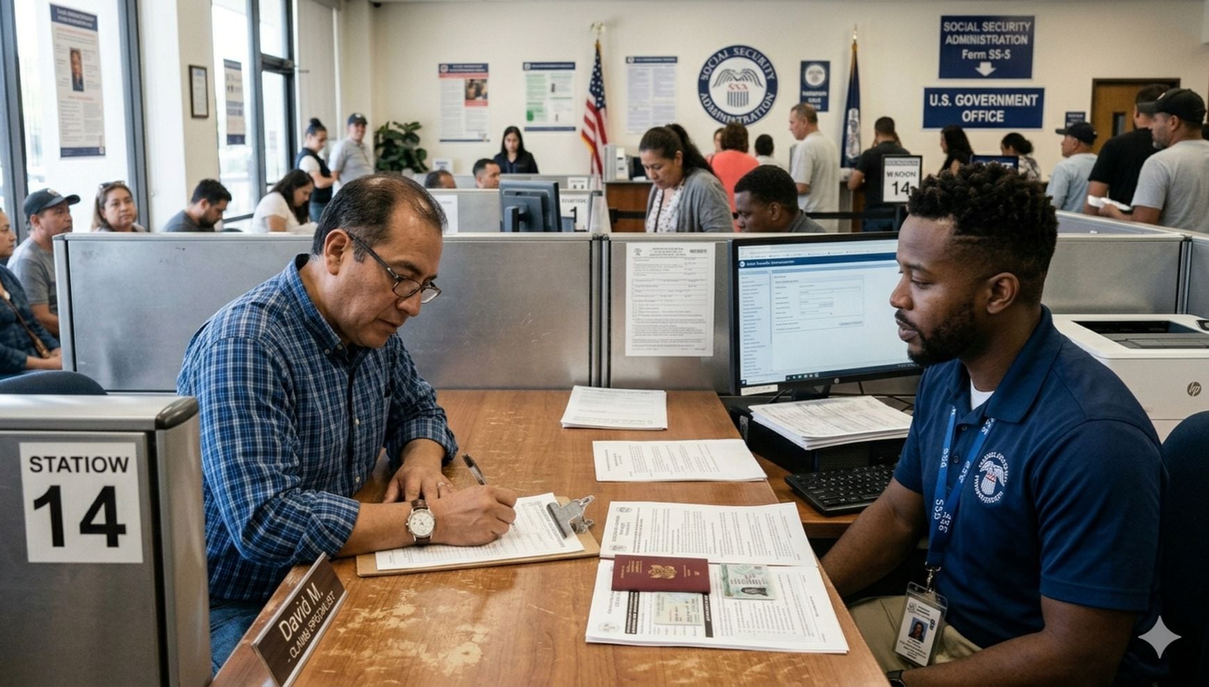 Ciudadanos, residentes permanentes y ciertos no inmigrantes con permiso de trabajo pueden obtener la tarjeta del Seguro Social (Crédito: Imagen creada por Gestión Mix usando la IA de Gemini)