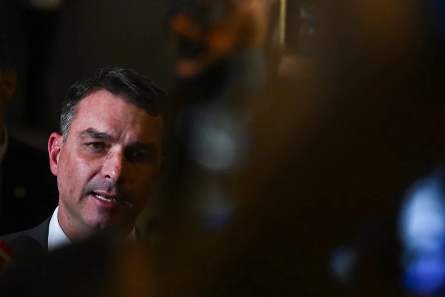 Fotografía de archivo del senador y candidato presidencial brasileño Flávio Bolsonaro. EFE/ Andre Borges