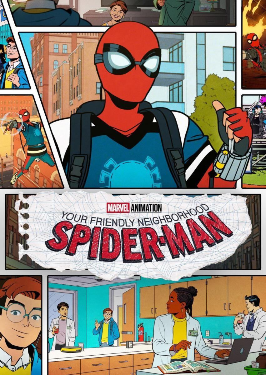 El póster de "Tu amigo y vecino Spider-Man", serie de comedia, acción y fantasía que se desarrolla a lo largo de 10 episodios (Foto: Marvel Animation)