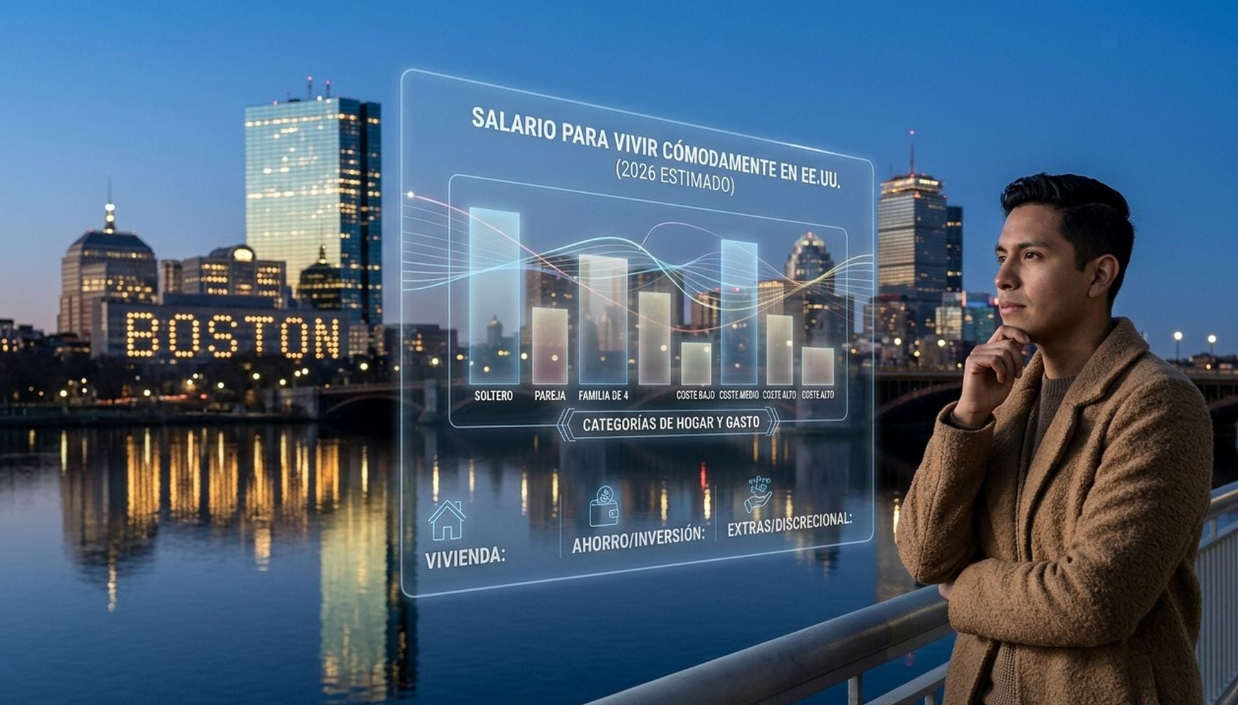 No todos los sueldos alcanzan para vivir bien en las urbes más caras de Estados Unidos. Aquí encontrarás las cifras clave para saber si tu ingreso es suficiente antes de tomar la decisión de empacar y mudarte (Foto: Imagen creada por Gestión MIX usando Gemini)