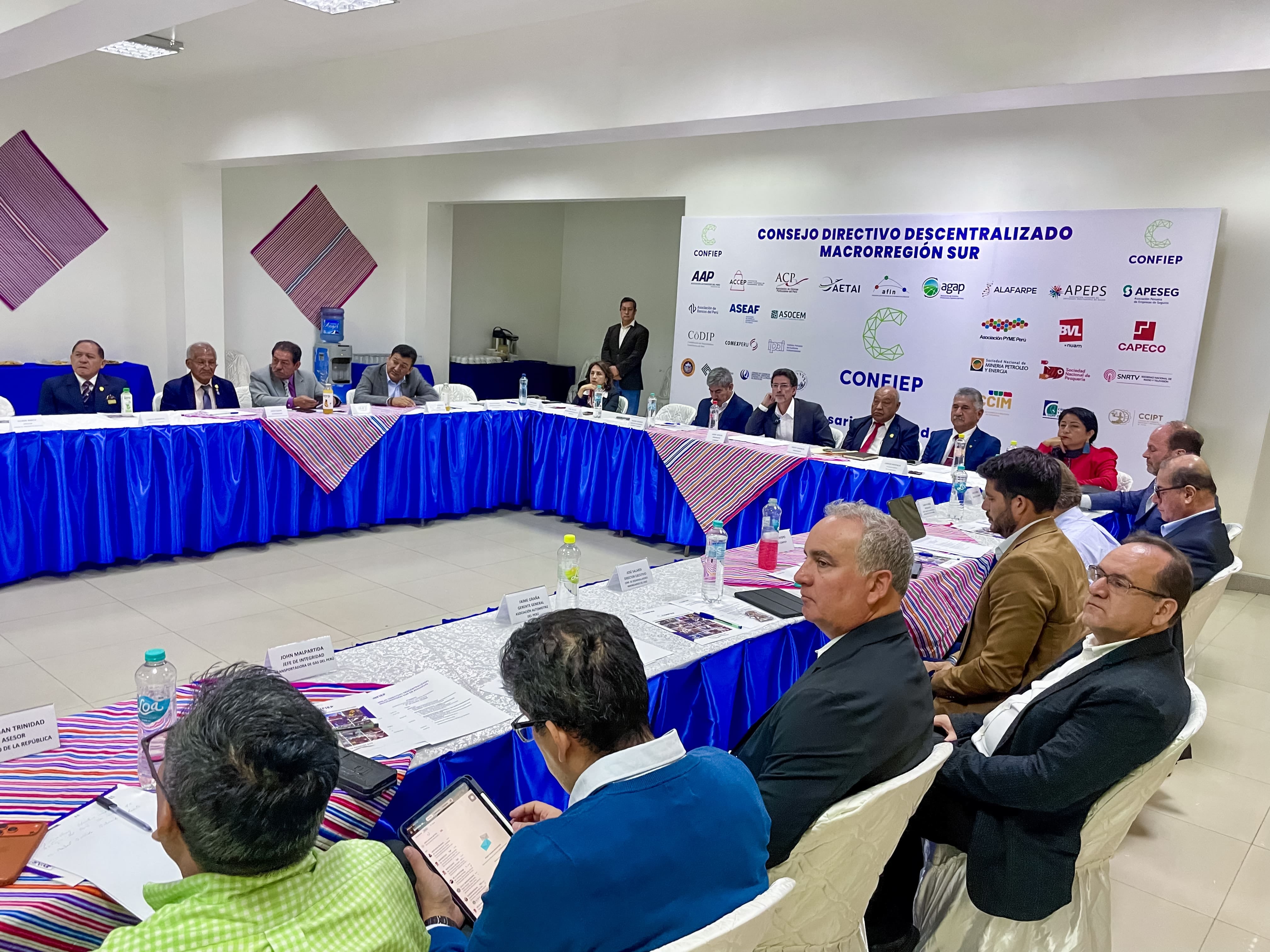 La Confiep planteó la necesidad de priorizar inversiones estratégicas en la macrorregión sur. Foto: Confiep