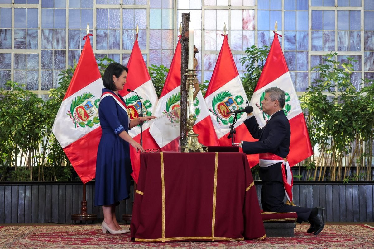 Luis Galarreta encabeza el primer Consejo de Ministros del Gobierno de Keiko Fujimori. Foto: Presidencia.