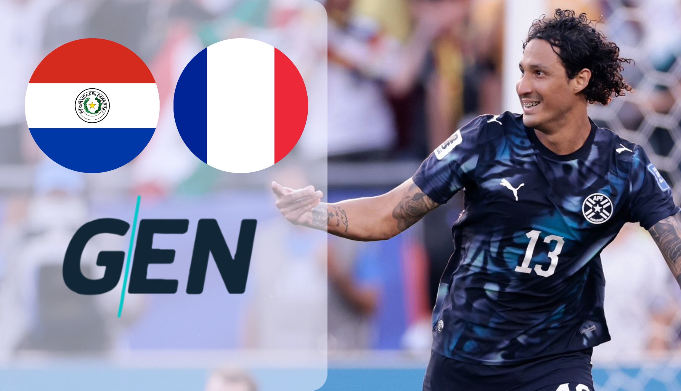 Transmisión de GEN vía Canal 12 en vivo para ver Paraguay vs. Francia EN DIRECTO, este sábado 4 de julio, por los octavos de final del Mundial de Fútbol 2026. (Foto: Imagen creada por Gestión Mix / @albirroja)