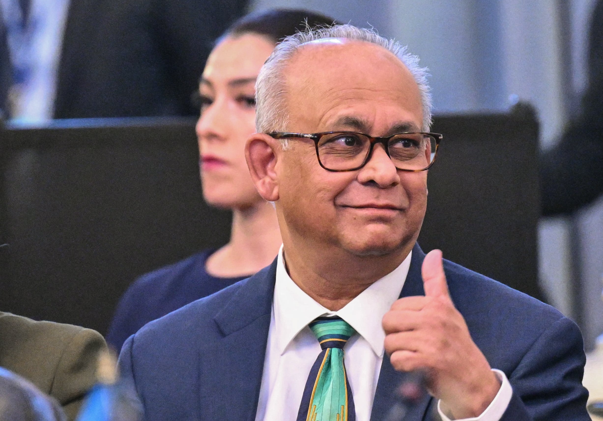 Albert Ramdin, el nuevo Secretario General, ocupará el cargo de 2025 a 2030. (Foto de Roberto SCHMIDT / AFP)