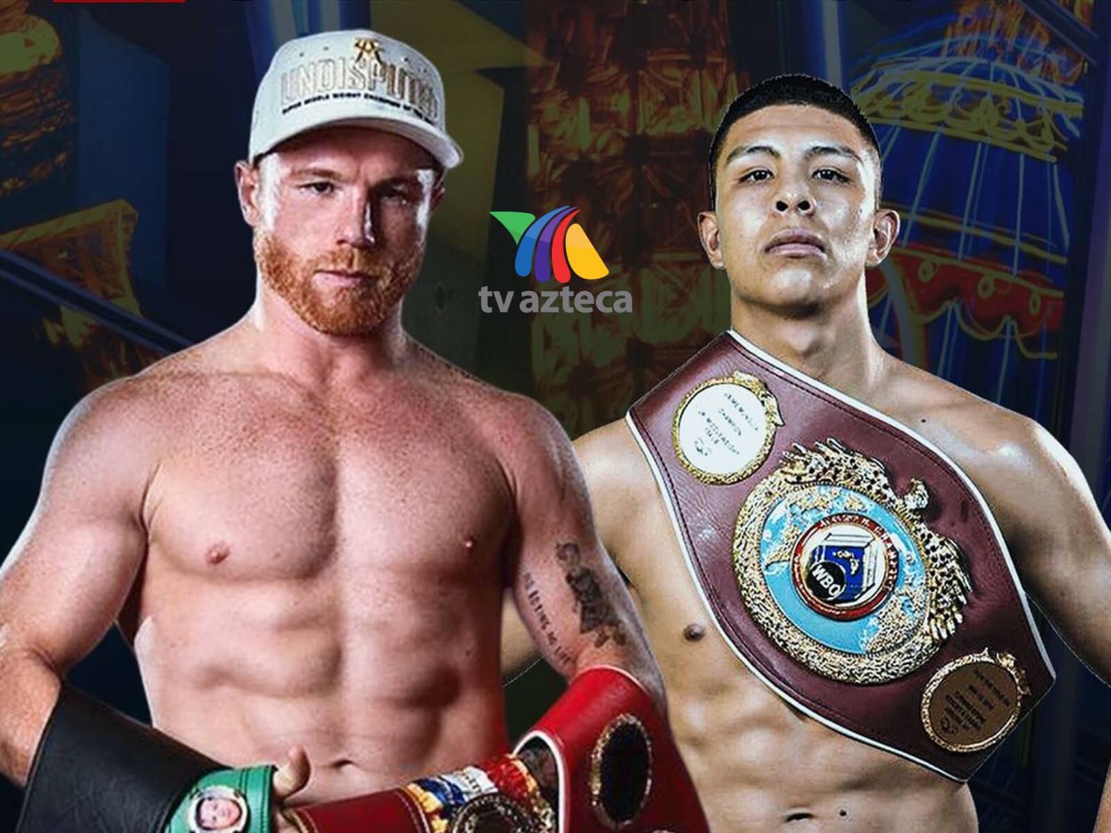 La pelea de boxeo entre Canelo Álvarez y Jaime Munguía se transmitió de forma gratuita por la señal abierta del Canal 7 de TV Azteca. (Foto: TV Azteca)
