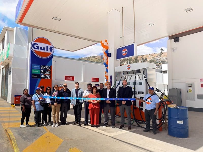 Gulf ya tiene más de 100 estaciones en Argentina y 15 en Chile, donde su objetivo es llegar a 105 locales en los próximos tres años. (Foto: Gulf).