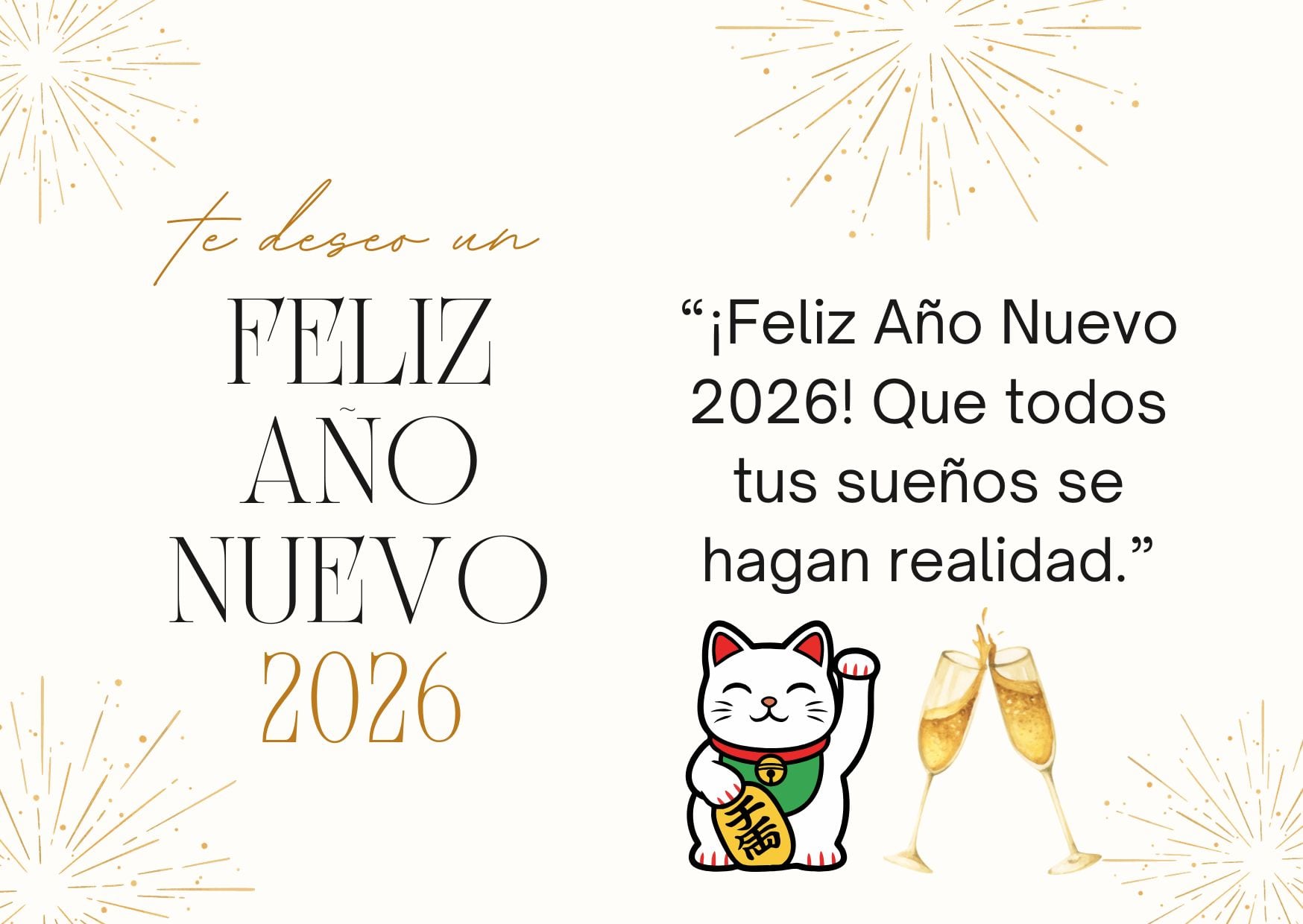 ESTADOS UNIDOS, 31/12/2025.- Que cada madrugada de este año nuevo te encuentre con un motivo para seguir soñando. FOTO DE CANVA.COM