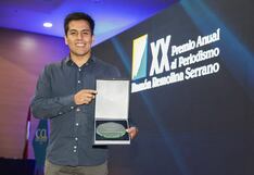 Ricardo Guerra, subeditor de Economía, destacado entre los mejores informes sobre inseguridad