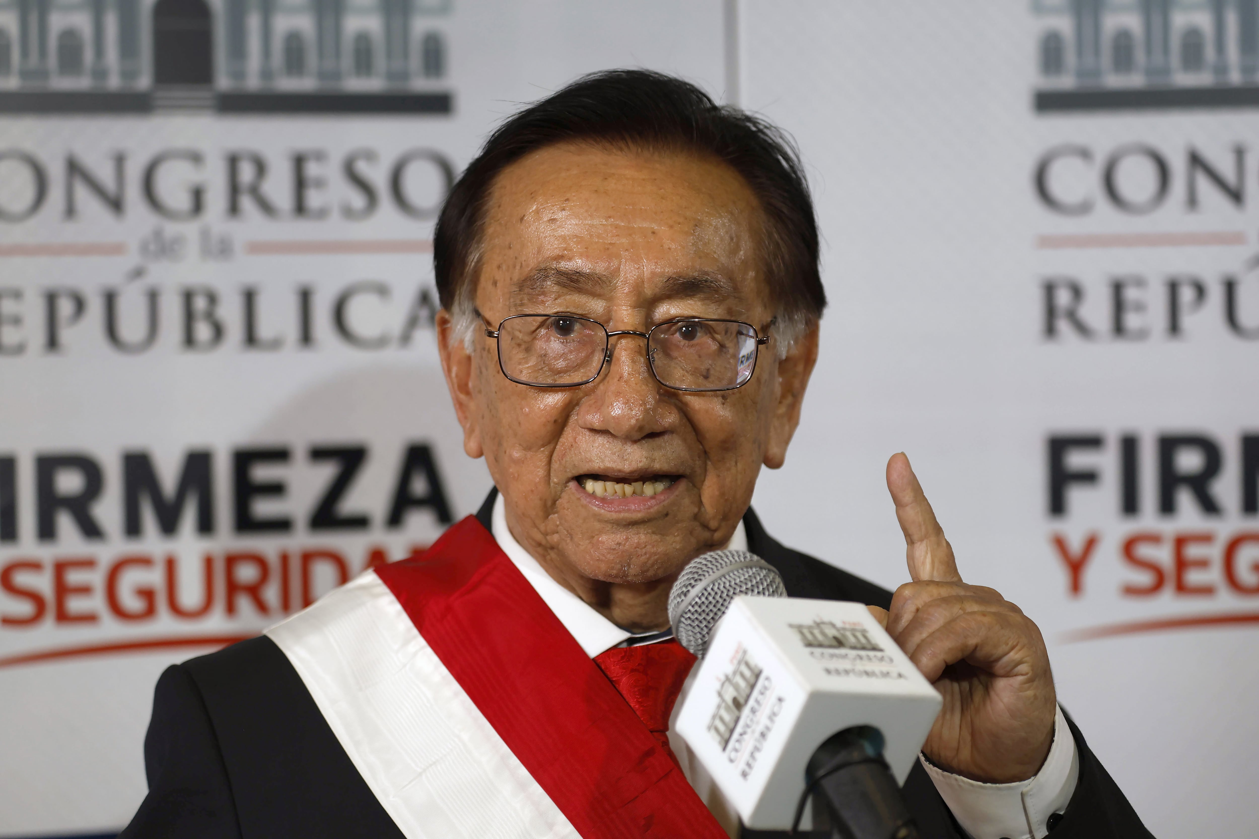 José María Balcázar, nuevo presidente del Perú. Foto: EFE/ STR
