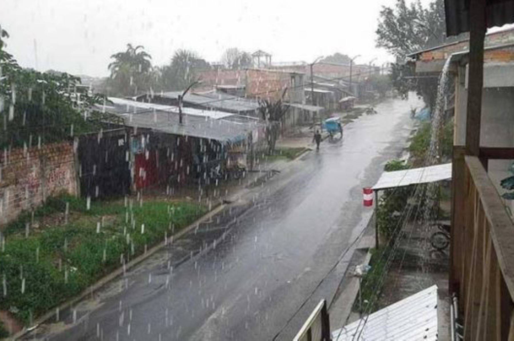 Intensas lluvias en la selva. (Foto Andina)
