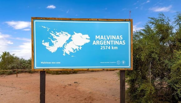 Archivo - Cártel con la reivindicación de la soberanía argentina sobre las islas Malvinas
- Europa Press/Contacto/Jon G. Fuller / Vwpics