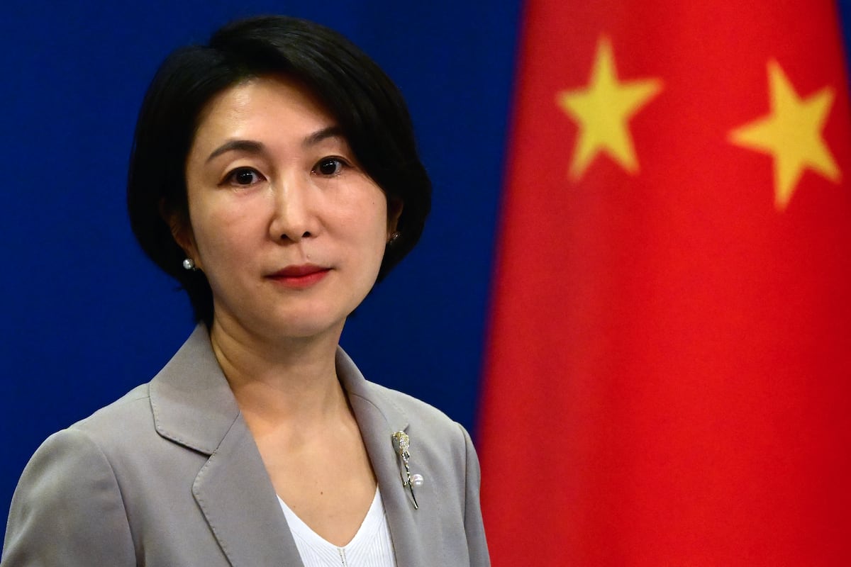 La portavoz del Ministerio de Asuntos Exteriores de China, Mao Ning. (Foto de Pedro PARDO / AFP)