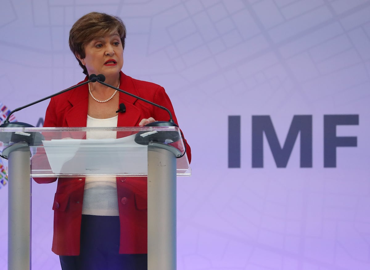 La directora gerente del FMI, Kristalina Georgieva. (Foto: Mark Wilson/Getty Images/AFP).