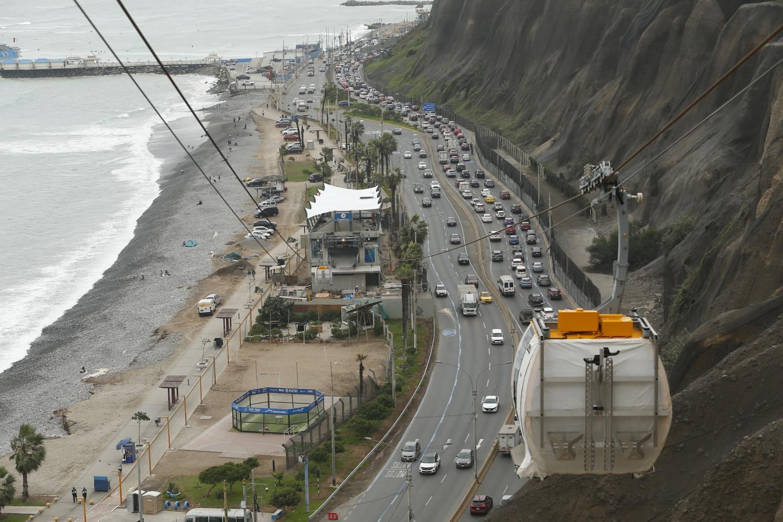Teleférico de Miraflores iniciaría operaciones a fines de agosto. Foto: GEC