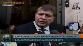 Caso Gasoducto Sur: ¿Qué declaró el expresidente Alan García ante la fiscalía?