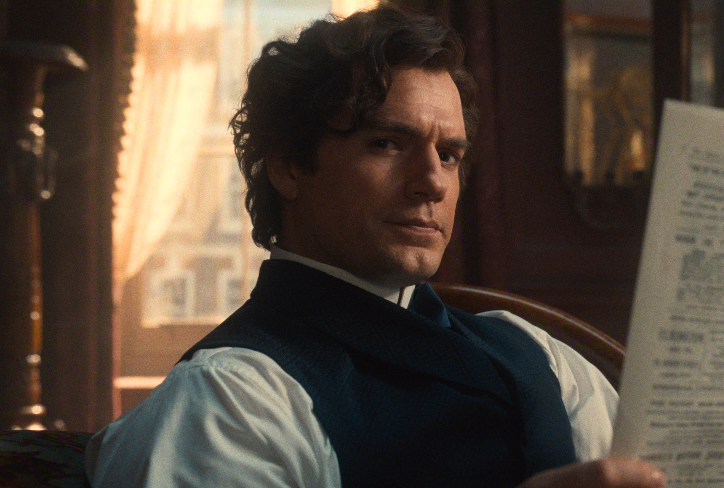 Henry Cavill como Sherlock Holmes en una escena de la película "Enola Holmes 3" (Foto: Netflix)