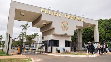 Fotografía de archivo de la entrada a la sede de la Policía Federal de Brasil. Foto: EFE/Vini Santa Rosa