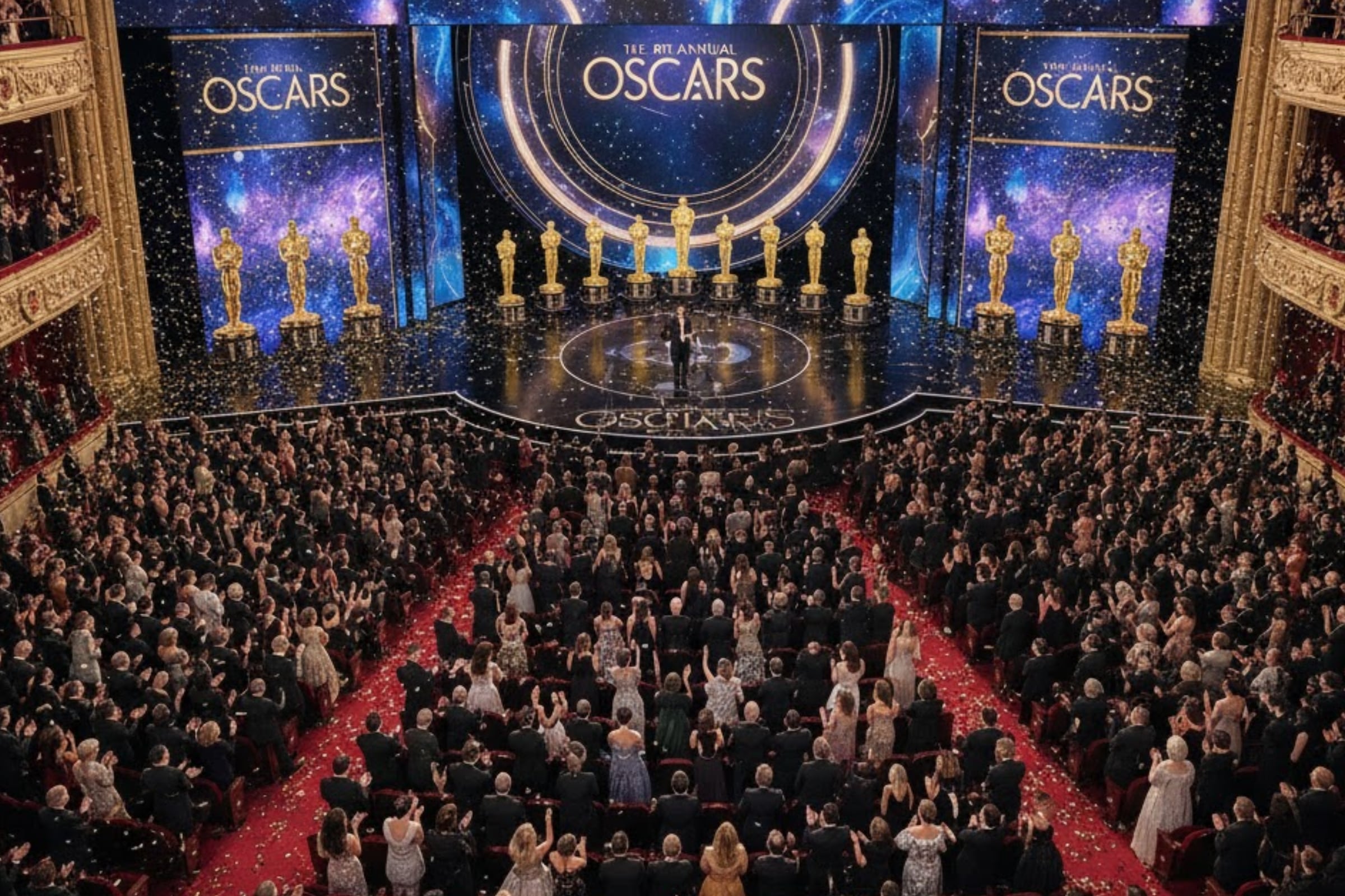Este domingo 15 de marzo, se desarrollará la 98° edición de los Premios Oscar. (Crédito: Imagen referencial creada por El Comercio MAG usando la IA de Gemini)