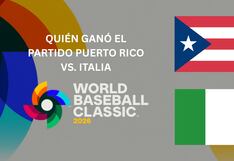 🥎 ¿Quién ganó el juego Puerto Rico vs. Italia por el Clásico Mundial de Béisbol 2026? Resultado final