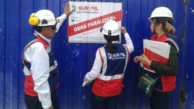 Sunafil paralizó tres obras de construcción civil por poner en riesgo grave a 85 trabajadores