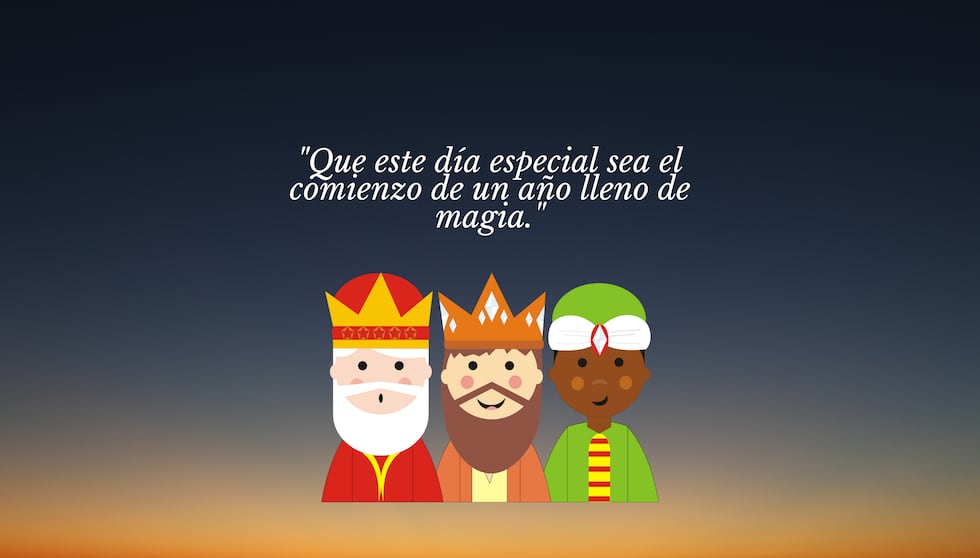 "Que este día especial sea el comienzo de un año lleno de magia." | Crédito: Canva / Composición Mix