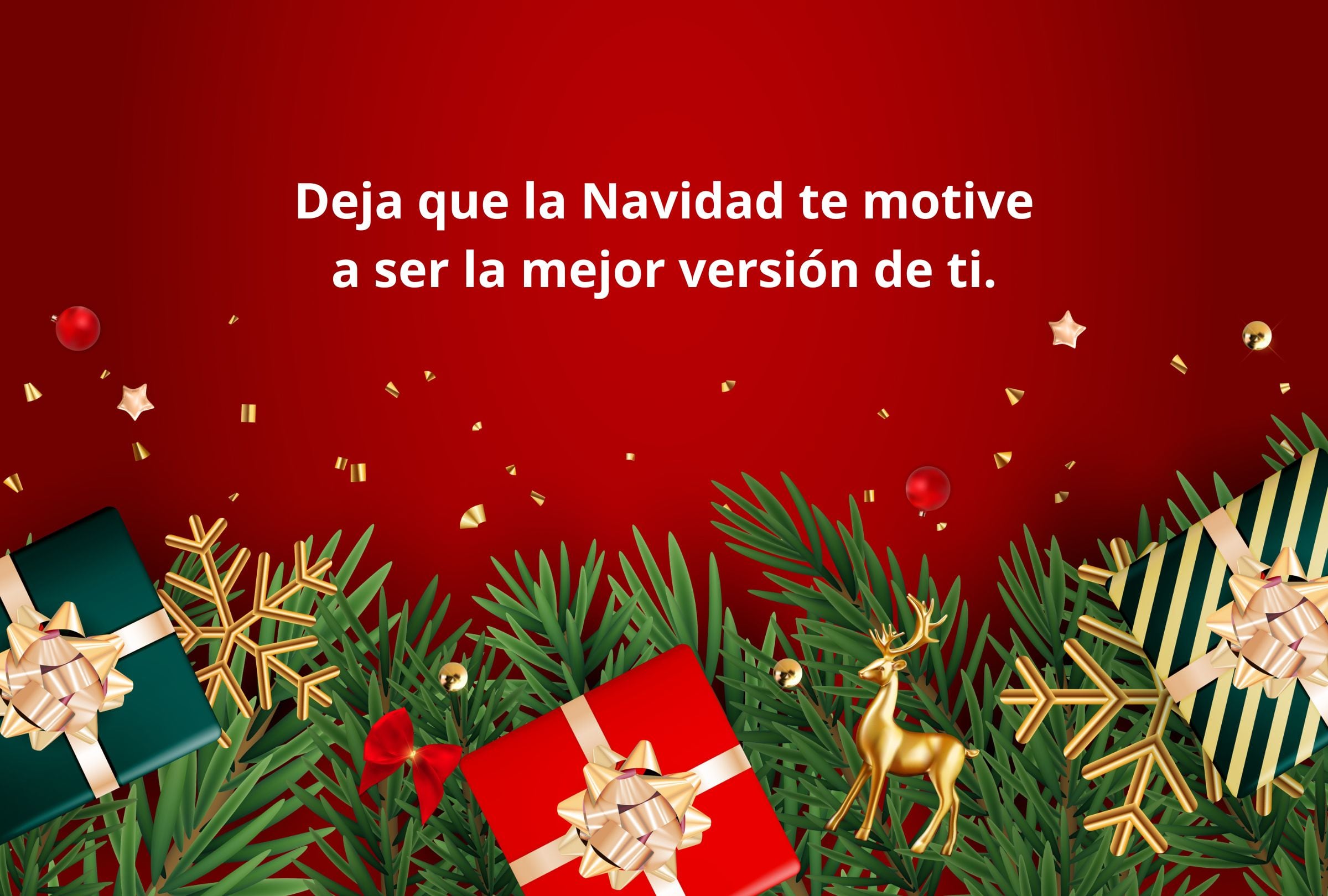 Deja que la Navidad te motive a ser la mejor versión de ti. (Foto: Composición Gestión Mix)