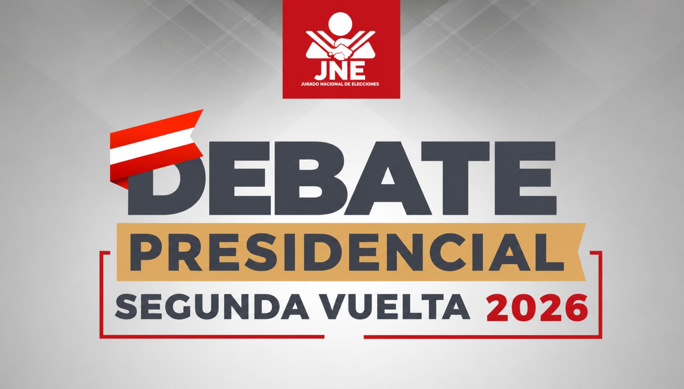 Todo listo para el debate presidencial de segunda vuelta organizado por el JNE este domingo 31 de mayo de 2026. Entérese de a qué hora empieza la transmisión oficial y las opciones para seguirlo en vivo. | Crédito: JNE / Imagen editada por Gestión Mix utilizando la IA de Chat GPT